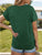 Pocketed Heathered V-Neck Short Sleeve T-Shirt