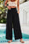 Smocked Wide Leg Pants with Pockets