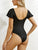 Ruffled V-Neck Cap Sleeve One-Piece Swimwear