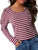 Striped Round Neck Long Sleeve T-Shirt