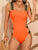 Cutout Wide Strap One-Piece Swimwear