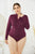 Plus Size Zip Up Long Sleeve Bodysuit