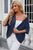 Eyelet Open Front Half Sleeve Cardigan