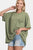 Zenana Drop Shoulder Oversized Front Pocket T-Shirt