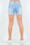 American Bazi High Waist Distressed Frayed Denim Shorts