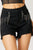 RISEN Frayed Hem Denim Shorts with Fringe Detail Pockets