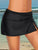 Full Size Drawstring Mini Swim Skirt