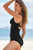 Double-Strap Ruched Tankini Set