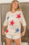 BiBi Popcorn Texture Star Pattern Lightweight Sweater