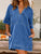 Johnny Collar Half Sleeve Denim Dress