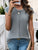 Round Neck Cap Sleeve Knit Top