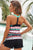 Scoop Neck Sleeveless Printed Swim Top