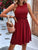 Frill Round Neck Sleeveless Mini Dress