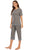 Round Neck Short Sleeve Top and Capris Pants Lounge Set