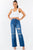 American Bazi High Waist Distressed Wide Leg Jeans