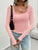 Lace Detail Scoop Neck Long Sleeve T-Shirt