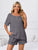 Notched Short Sleeve and Shorts Lounge Set