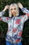 Blumin Apparel Full Size Floral Zip Up Hoodie