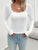 Lace Detail Scoop Neck Long Sleeve T-Shirt