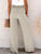 Full Size Decorative Button High Waist Pants