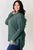 Basic Bae Full Size Ribbed Half Button Long Sleeve High-Low T-Shirt