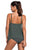 Full Size Spaghetti Strap Scoop Neck Tankini Set