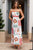 Printed Tube Maxi Dress