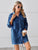 Raw Hem Button Up Denim Dress