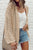 Openwork Open Front Dropped Shoulder Cardigan