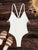 Backless Spaghetti Strap One-Piece Swimwear