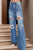 Distressed High Waist Bootcut Jeans