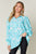 Double Take Full Size Printed Smocked Long Sleeve Blouse