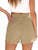 Drawstring High Waist Shorts with Pockets