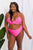 Marina West Swim Summer Splash Halter Bikini Set in Pink