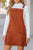 Pocketed Square Neck Wide Strap Overall Dress