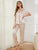 Contrast Piping Pocketed Top and Pants Lounge Set