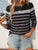 Striped Round Neck Long Sleeve T-Shirt