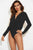 Surplice Long Sleeve Bodysuit