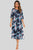 Printed Slit Night Dress with Pockets