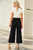 Drawstring Paperbag Waist Wide Leg Pants