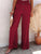 Full Size Decorative Button High Waist Pants