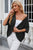 Eyelet Open Front Half Sleeve Cardigan