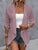 Eyelet Roll-Tab Sleeve Cardigan