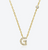 G To K Zircon 925 Sterling Silver Necklace