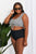 Marina West Swim Sanibel Crop Swim Top and Ruched Bottoms Set in Black