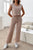 Ribbed Round Neck Top and Pants Set