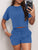 Full Size Round Neck Short Sleeve Top and Shorts Set