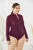 Plus Size Zip Up Long Sleeve Bodysuit