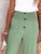 Full Size Decorative Button High Waist Pants