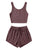 Scoop Neck Top and Shorts Lounge Set